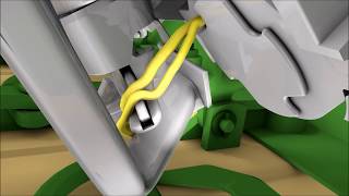 KRONE BiG Pack Large Square Baler Double Knotter Animation [upl. by Gemoets]