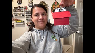 Part 2 Day 1 Vlogmas making Snoopy Ornaments [upl. by Atelra]