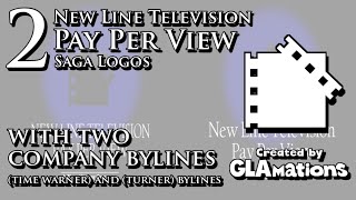 2 NEW LINE TELEVISION PAY PER VIEW Saga Logos with two company bylines Created by GLAMations [upl. by Kissner]