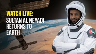 WATCH LIVE UAE astronaut Sultan Al Neyadi returns to Earth [upl. by Aronos]