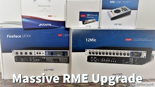 RME FireFace UFX 12Mic ARC USB  Unbox and Connections [upl. by Ayita]