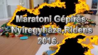 Ridens Szakképző maratoni gépírás 2016 [upl. by Adnilev]