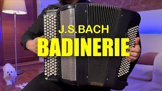 Bach  Badinerie  BWV 1067 Suite Accordion [upl. by Kciv]