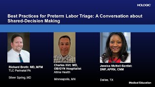 Best Practices for Preterm Labor Triage A Conversation about SharedDecision Making [upl. by Rodger]