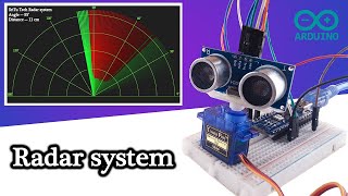 How to make a RADAR SYSTEM  Radar system with Arduino Nano Ultrasonic sensor [upl. by Mapes129]