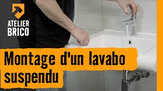 Montage dun lavabo Montage dun lavabo suspendu  Atelier Brico HORNBACH [upl. by Sert]