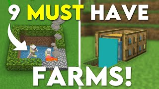 9 Farms You NEED Minecraft Bedrock 121 MCPEXboxPS4Nintendo SwitchWindows10 [upl. by Philander]