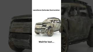 Rusty Land Rover Defender complete restoration automobile carrestoration [upl. by Nwahs475]