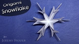 ❄️ Simple Origami Snowflake ❄️ [upl. by O'Dell444]