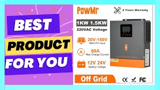 PowMr 1000W 1500W Hybrid Solar Inverter 12V 24V 220V [upl. by Joed603]