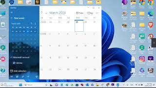 How To Put Or Add Calendar On Desktop Windows 11 [upl. by Ytsrik]