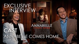 ANNABELLE COMES HOME Exclusive Interviews Cast [upl. by Venus727]