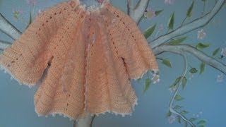 Crochet baby ripple sweater  video two [upl. by Rolanda882]