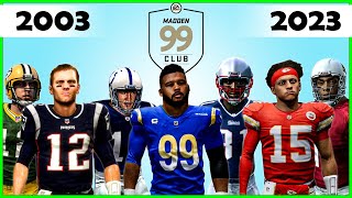 All players with 99 overall in 20 years of MADDEN [upl. by Nalloh]