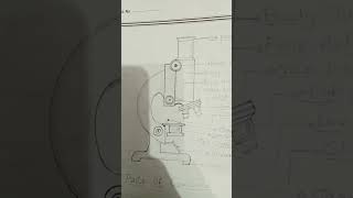 Compound microscope drawing parts of compound microscope 🔬🔬🔬🔬 [upl. by Symer]