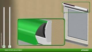 FAKRO awning blinds  VMZ Solar  ends stops adjustment [upl. by Olra]