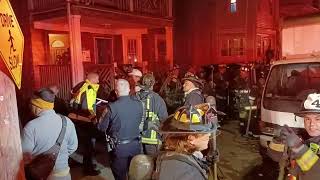 Boston Fire department respond to a struck box at 27 Stellman street [upl. by Ynnos113]