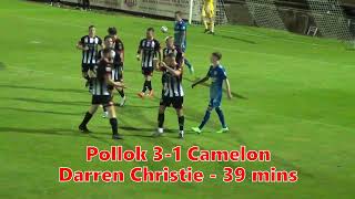 Pollok v Camelon  13th October 2023  Goals and Penalty Incident [upl. by Lebasi]