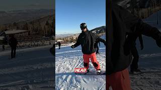 Simple tip to improve your beginner snowboard turns snowboarding [upl. by Schluter62]