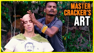 ASMR Head Massage Magic Master Crackers Art with Neck Cracking [upl. by Einner876]