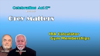 IRA Calculator Gym Memberships [upl. by Osmen]