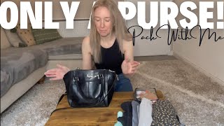 EXTREME MINIMALIST PACKING ONLY A PURSE FOR 5 DAYS [upl. by Krongold]