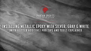 Learn How to Do Metallic Epoxy Silver w Glitter Additive [upl. by Bettye]