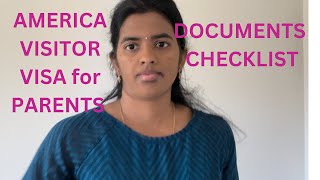 TOURIST VISA DOCUMENTS  USA VISITOR VISA DOCUMENTS CHECKLIST  B1B2 VISA  Telugu vlogs from USA [upl. by Bowyer169]