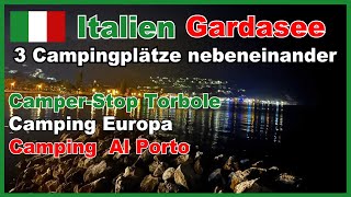 Italien Gardasee kurzvorstellung Camping Europa u Campig Al Porto CamperStop Torbole [upl. by Onailerua]