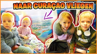 WE VLiEGEN 10 UUR MET 4 KiNDEREN NAAR CURAÇAO 🇨🇼  17 uur durende reis  Bellinga Vlog 3052 [upl. by Nahtnhoj]