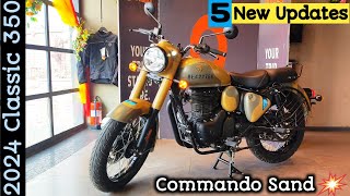 Royal Enfield Classic 350 Review  Commando Sand 2024 Model  Price amp Mileage [upl. by Dosh320]