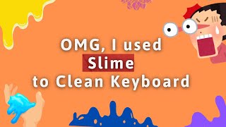 Cleaning My Keyboard with Slime I Tried and and It Worked [upl. by Ynttirb]