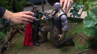 Hot Toys Avengers Infinity War Thor VS Thanos Diorama Daejeon POPCON [upl. by Shelba]