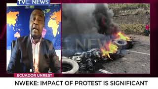 Impact of Ecuador protest in significant  Collins Nweke [upl. by Lachus]