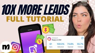 How To Set Up Manychat For Instagram  Generate 10x Leads Full Tutorial 2024 [upl. by Ydaj25]