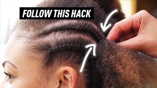 How To Cornrow Braid To Scalp FOR BEGINNERS [upl. by Muriah89]