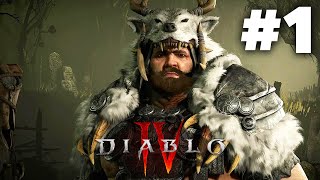 DIABLO 4 Gameplay Walkthrough Part 1  DRUID Full Game [upl. by Zulema]