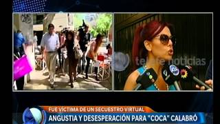 Coca Calabró víctima de secuestro virtual habla Iliana  Telefe Noticias [upl. by Ennalyrehc]