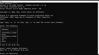 How to Create Database using MySQL 80 Command Line Client [upl. by Bunni]