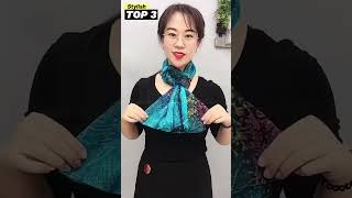 Top 3 Stylish Ways To Wear A Scarf How to tie a scarf  Scarf Styles Ep181223 scarf scarftie [upl. by Simara692]