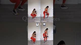 Quads Vs Glutes 🔥 quads glutes legworkout workout homeworkout [upl. by Arateehc]