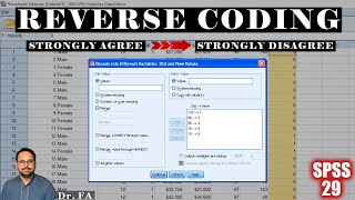 Reverse Coding in SPSS 29 How to Handle Negative Worded Items of the Scale [upl. by Enenaej]