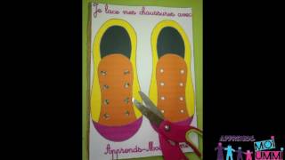 Montessori  apprendre de façon ludique à lacer ses chaussures [upl. by Norvall947]