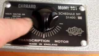 Garrard 301 Hammertone Speed test and Overview [upl. by Lopes]