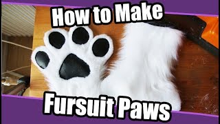 Tutorial 5 Hand Paws for Fursuits amp Cosplay  PDF Pattern [upl. by Anairb]