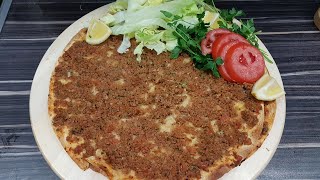 EVDE 10 DAKİKADA LAHMACUN TARİFİ Lavaştan Kolay Lahmacun Nasıl Yapılır  Ev Fırınında Lahmacun [upl. by Sparhawk]