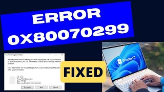 Error 0x80070299 on Windows 11  10 Fixed [upl. by Ddot]