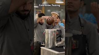 Cold Brew Coffee … Cold brew testing coffee barista coldbrew coldbrewcoffee [upl. by Allix]