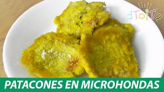 👽⚡ PATACONES TOSTONES EN MICROHONDAS 🍌 Platano 02 dtoito [upl. by Myrna924]