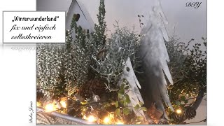 DIY Winterwunderland Weihnachtsdeko mach’s dir fein How to  Deko Jana [upl. by Rafaela789]